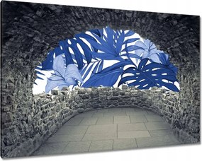 Festmények 120x80 Classic Blue Monstera