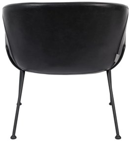 Feston fekete műbőr fotel - Zuiver