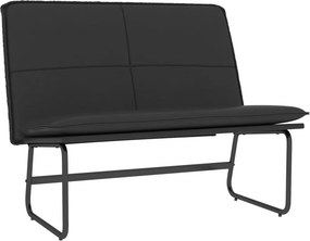 vidaXL fekete műbőr pad 100 x 75 x 76 cm