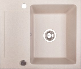 Gránit Mosogató Cordeo 59 egymedencés konyhai mosogató csepegtetővel