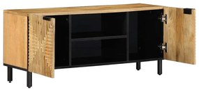 barna tömör mangófa TV-szekrény 105 x 33 x 46 cm