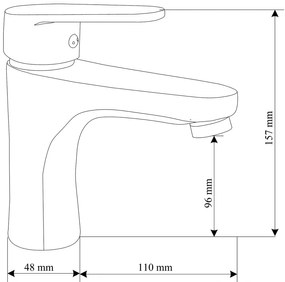 Mexen Kama fürdőszett R75, króm - 72503R75-00