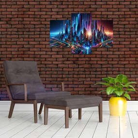 Kép - A jövő városa (90x60 cm)