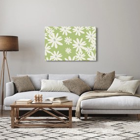 Kép - Hippik, zöld virágok N⁰1 (90x60 cm)