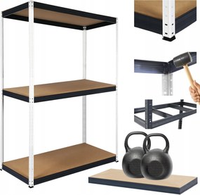 Fém tároló állvány műhely állvány Helios 90x100x30cm 3Px275kg