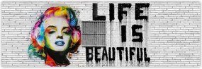 Poszterek 200x66 Banksy Life is beautiful