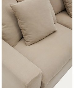 Bézs len kanapé 240 cm Nora – Kave Home