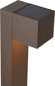 Kültéri lámpa rozsdabarna 65 cm LED-del IP64-es védettséggel, halvány fénnyel és napelemmel - Charlene