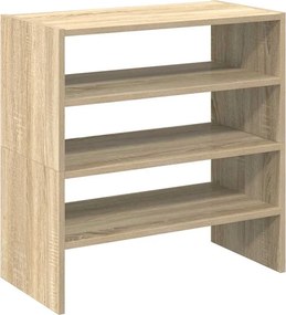 vidaXL 2 db sonoma tölgy cipőtartó állvány halmozható 60 x 30 x 30,5cm