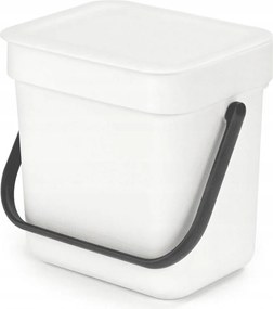 Szemeteskosár Brabantia Sort &amp; Go 6L Fehér