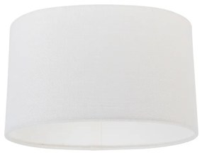 Ovális fehér lenvászon lámpabúra 25/16/15