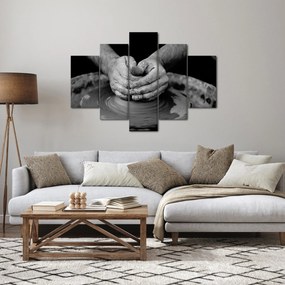 Fekete-fehér kép - kerámia gyártás (150x105 cm)