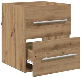 vidaXL Mosdókagyló szekrény Artisan tölgy 38,5 x 41 x 48 cm Faanyag