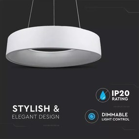 LED dimmelhető csillár zsinóron 1xLED/20W/230V