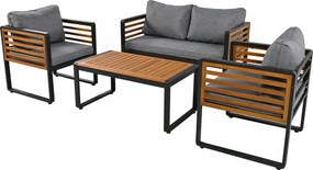 Kerti ülőgarnitúra 1x2 személyes kanapé+2x szimpla szék+1x asztal