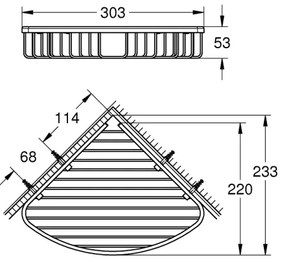 GROHE 40663001 - BAUCOSMOPOLITAN drótos szappantartó, fényes króm