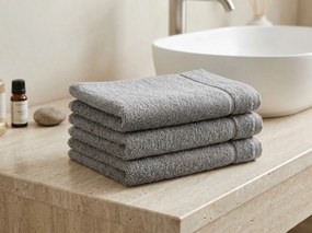 Classic világosszürke kis törölköző 30x50 cm 100% pamut