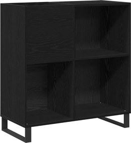 vidaXL Hanglemez szekrény Fekete tölgy 85 x 38 x 89 cm Faanyag