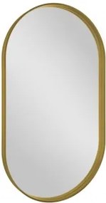 AVONA ovális keretes tükör, 40x70cm, matt arany