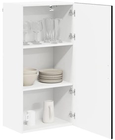 Fali konyhaszekrény polcokkal Fekete 50 x 31 x 100 cm Faanyag