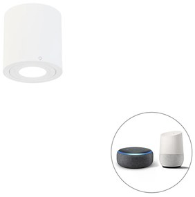 Okos fürdőszoba reflektor fehér kerek IP44 Wifi-vel GU10 - Capa