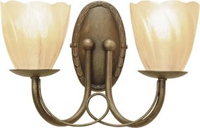 Elstead Lighting MINSTER MN2-BLK-GOLD Fali lámpa 2x60W/E14