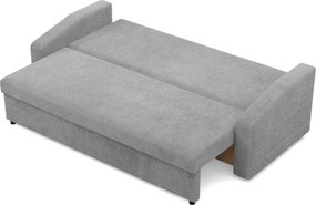 Zeus kanapéágy, kordbársony, bonell töltet, döntött kartámasz, szürke