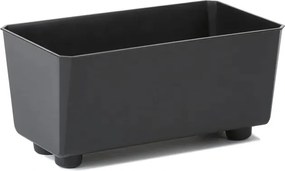 Virágtartó műanyag fekete Lamela 37,4 cm x 17 x 13,7 cm