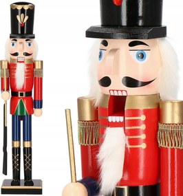 Fából Készült Diótörő Karácsonyi Dekorációs Figura XXL 60cm Prémium