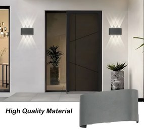 Brilagi - LED kültéri fali lámpatest FLAREBOX LED/6W/230V antracit IP65