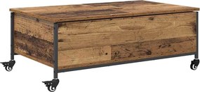 vidaXL Dohányzóasztal Öreg fa 91 x 55 x 32 cm Faanyag