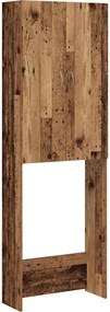 vidaXL antik fa színű mosógépszekrény 64 x 25,5 x 190 cm