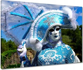 Vászonkép 80x60 Kék maszk Farsang