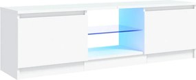 vidaXL fehér TV-szekrény LED lámpákkal 120 x 30 x 36 cm