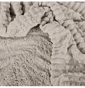 EMI kétoldalú homokszínű pléd 130x160cm