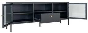 Fekete fém TV-állvány 150x60x35 cm Dalby – House Nordic