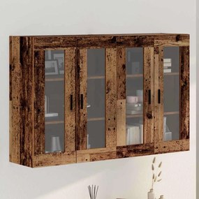 Fali Szekrények 2 pcs Régi fa 69.5 x 34 x 90 cm