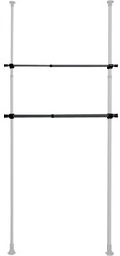 Wenko 2 db Herkules teleszkópos vízszintes rúdszett, fekete