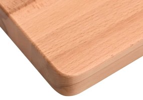 tömör bükkfa íróasztallap 110 x (50-55) x 2,5 cm
