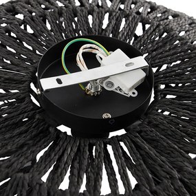 Retro mennyezeti lámpa fekete 50 cm - Lina