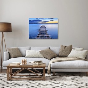 Kép - Pier, Zadar, Croatia (üvegen) (70x50 cm)