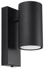 Sollux SL.1077 - Fali lámpa UTTI 1xGU10/40W/230V fekete