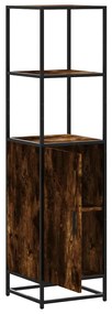 Highboard sonoma tölgy 35,5x35x139 cm gépelt fa és fém