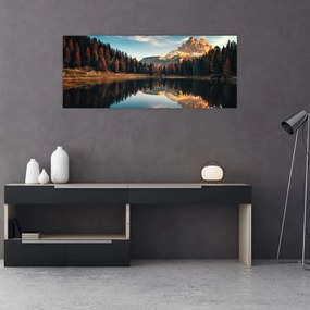 Kép - alpesi, olaszország, dolomitok, Antorno (120x50 cm)
