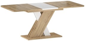 Exel kihúzható asztal tölgy/fehér 140-180cm