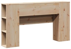 tömör fenyőfa fejtámla tárolóval 120 cm