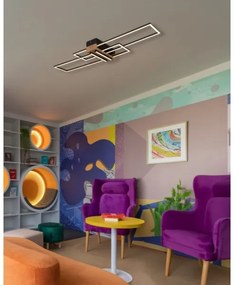 Globo 67208-40N - LED Mennyezeti lámpa DAKARI LED/40W/230V 3000K 25x100 cm fekete