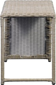 Bézs-világosbarna kétszemélyes kerti lounge szett Modular – Unique Furniture