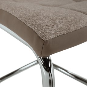 Étkezőszék, bézs/króm, SALOMA NEW