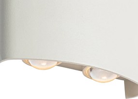 Kültéri fali lámpa fehér LED-del 4-lámpás IP54 - Silly